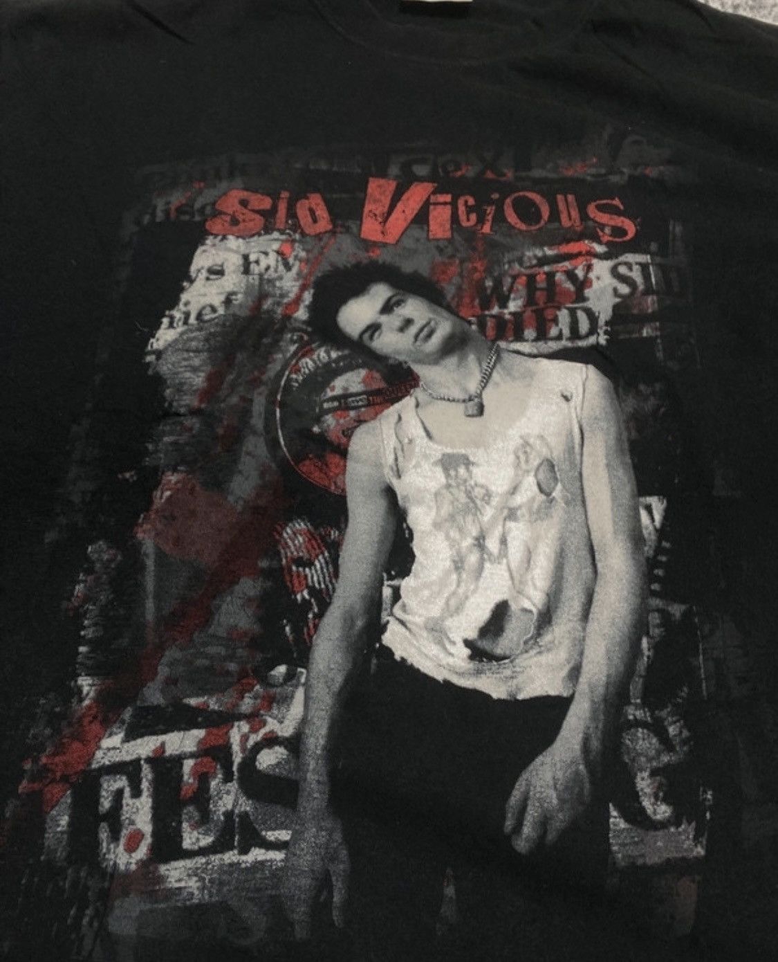 Vintage Vintage rare sid vicious sexpistols punk rock style tee 0Os Size US M / EU 48-50 / 2 - 7 Thumbnail