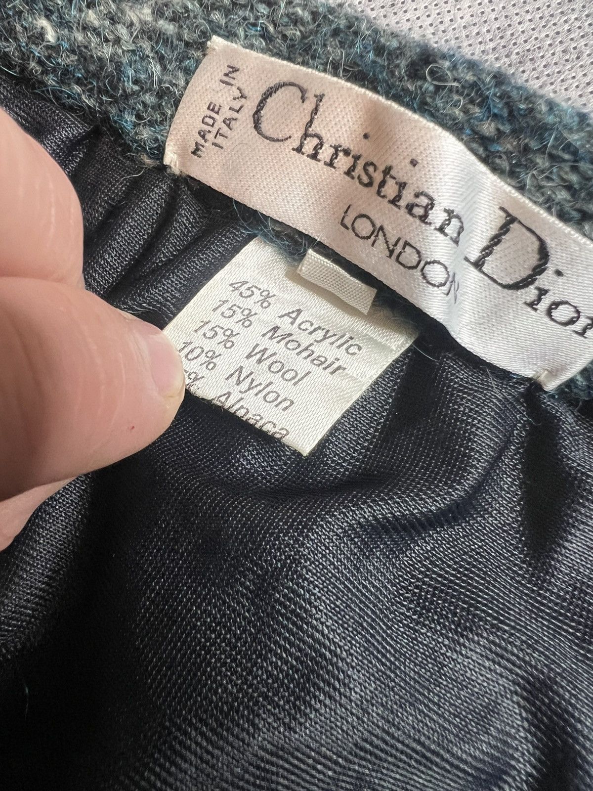 Christian Dior Monsieur Vintage Dior Suil Set - Skirt + Cardigan Size XXL / US 16-18 / IT 52-54 - 15 Thumbnail