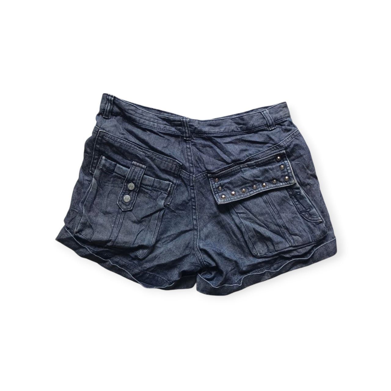 Issey Miyake × Sunao Kuwahara Sunaokuwahra Denim Shorts Cargo Size 29" - 2 Thumbnail