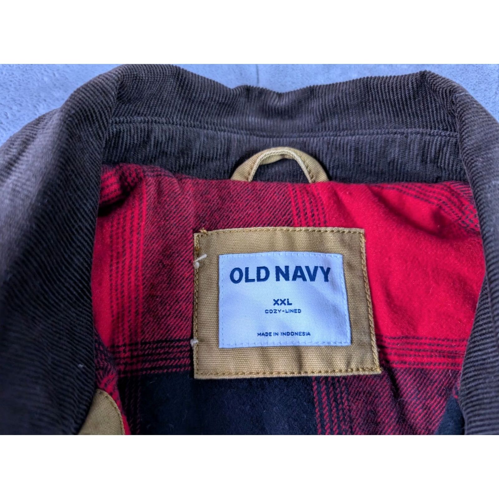 Old Navy Old Navy Jacket Men 2XL Tan Corduroy Collar Chore Coat Barn Flannel Lined Jacket Size US XXL / EU 58 / 5 - 2 Thumbnail