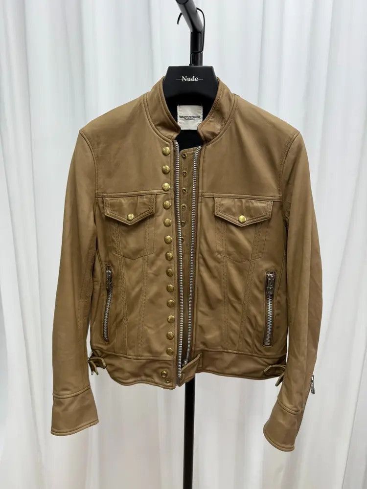 Takahiromiyashita The Soloist. Sz 46 The Soloist 16AW Sample Golden Buckle Leather Jacket- Size US S / EU 44-46 / 1 - 7 Thumbnail