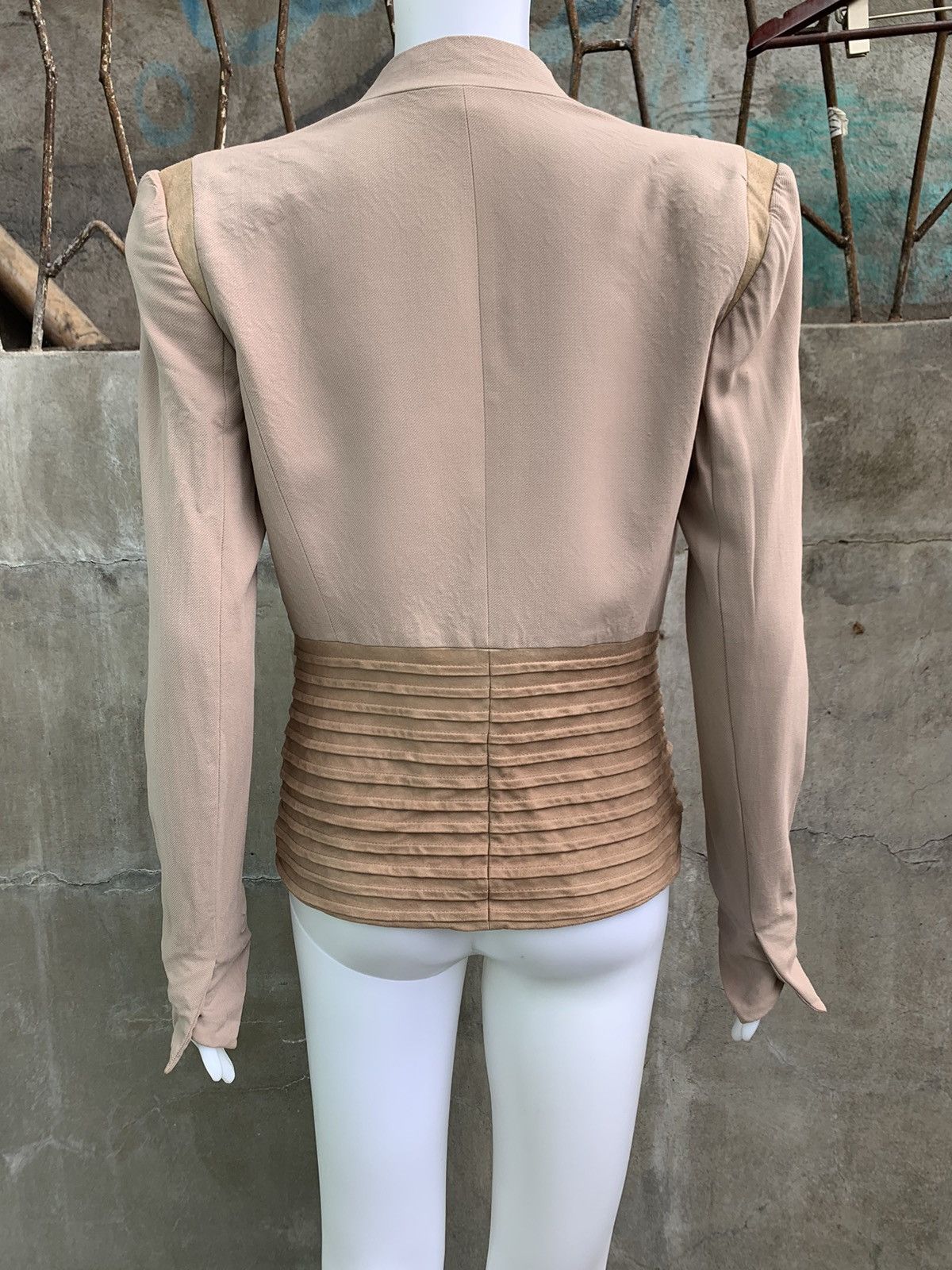 Helmut Lang Leather Panel Blazer Size M / US 6-8 / IT 42-44 - 8 Thumbnail