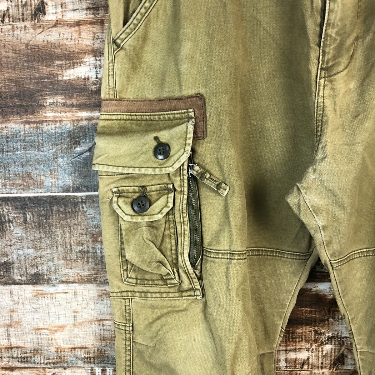 Alpha Industries DL Alpha Industries Green Cargo Multipocket Pants #C613 Size US 34 / EU 50 - 9 Thumbnail