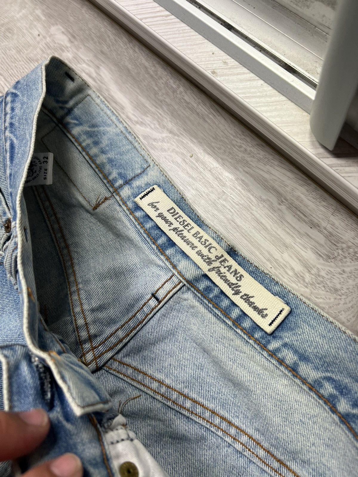 Diesel × Vintage Vintage Diesel Blue Straight Jeans / Denim Pants Size US 32 / EU 48 - 9 Thumbnail