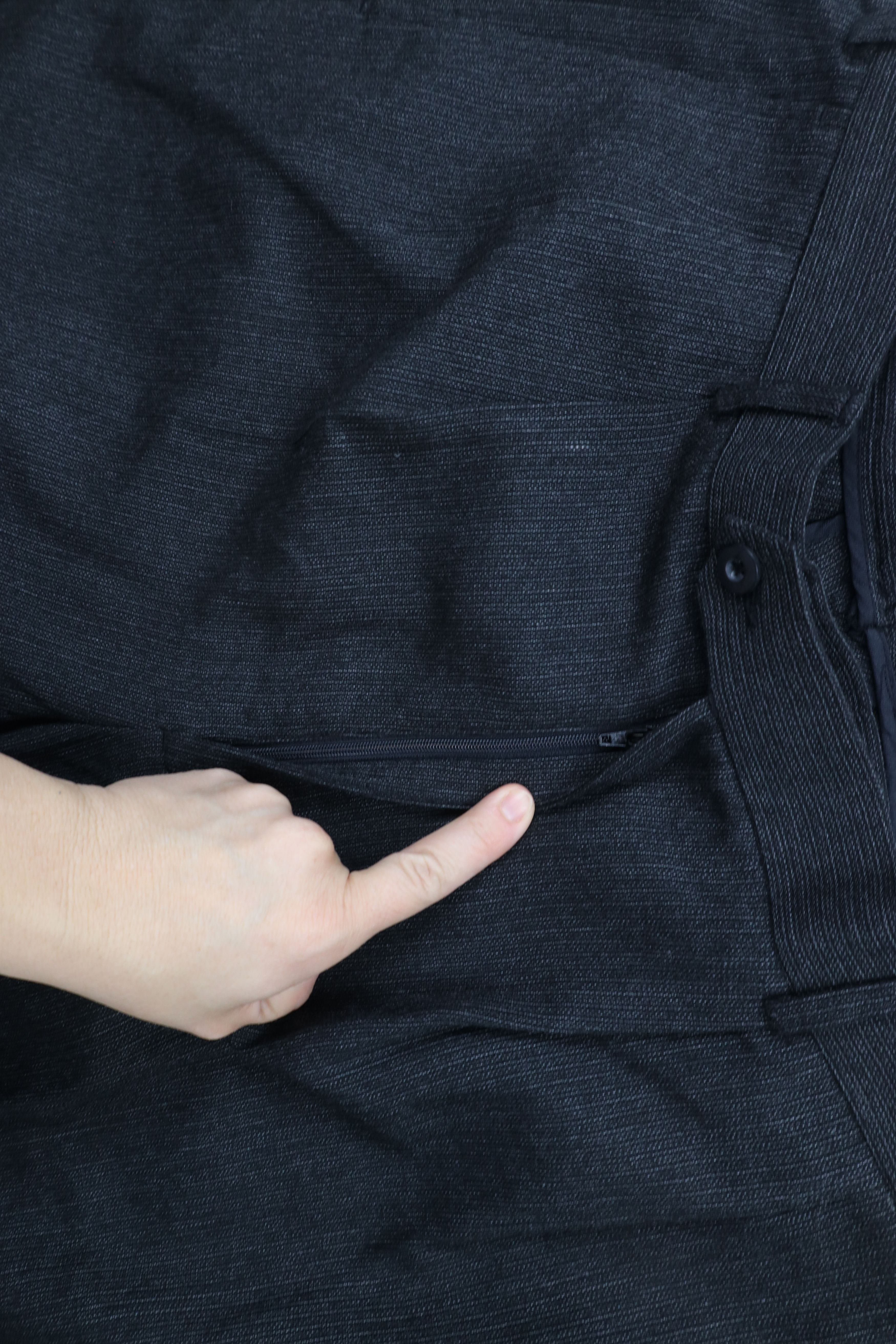 Vintage Vintage 90s Streetwear Pleated Textured Wide Leg Chino Pants Size US 34 / EU 50 - 5 Thumbnail