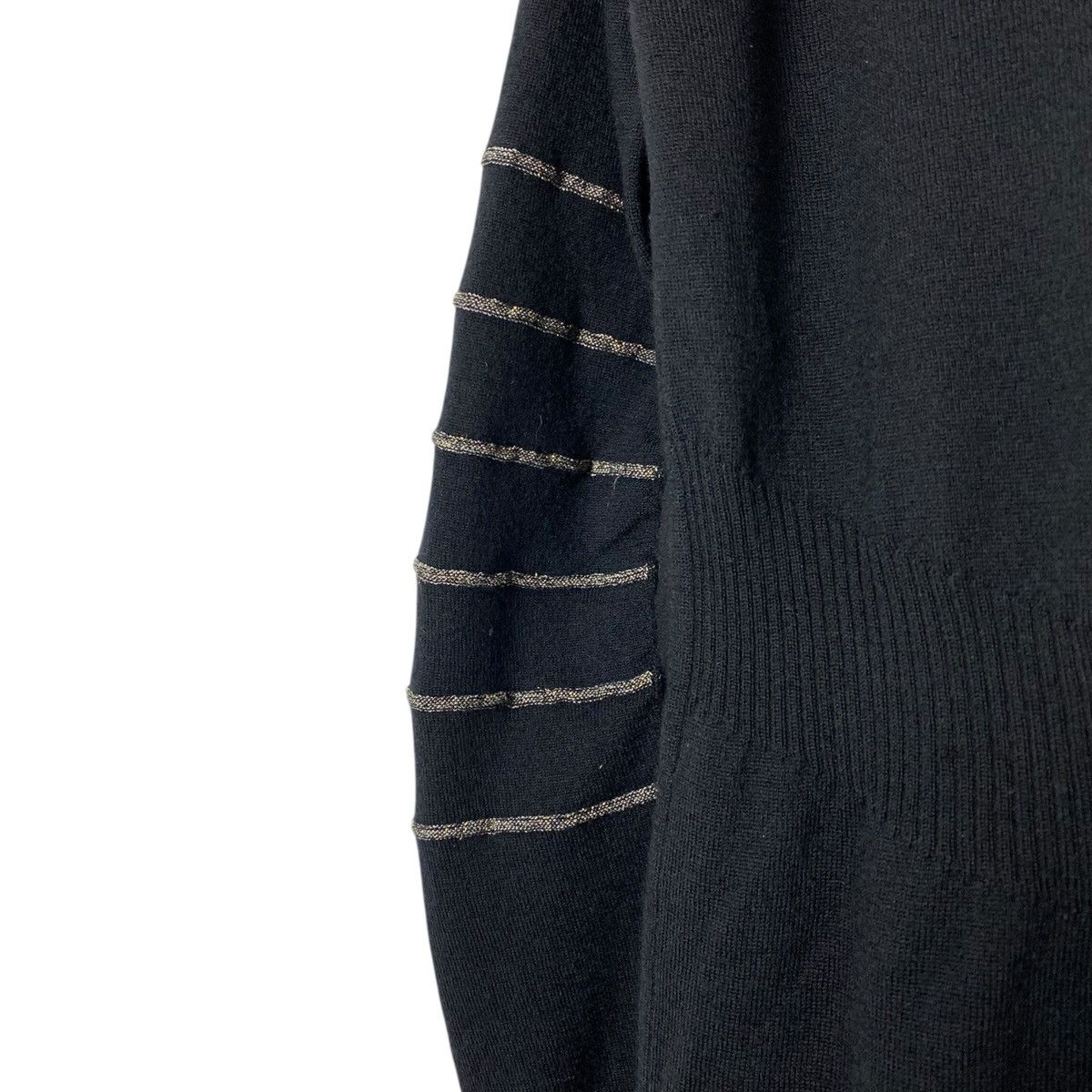Marithe + Francois Girbaud M+FG Long Sleeve With Gold Stripes Wool Stretch Dress Size M / US 6-8 / IT 42-44 - 8 Thumbnail