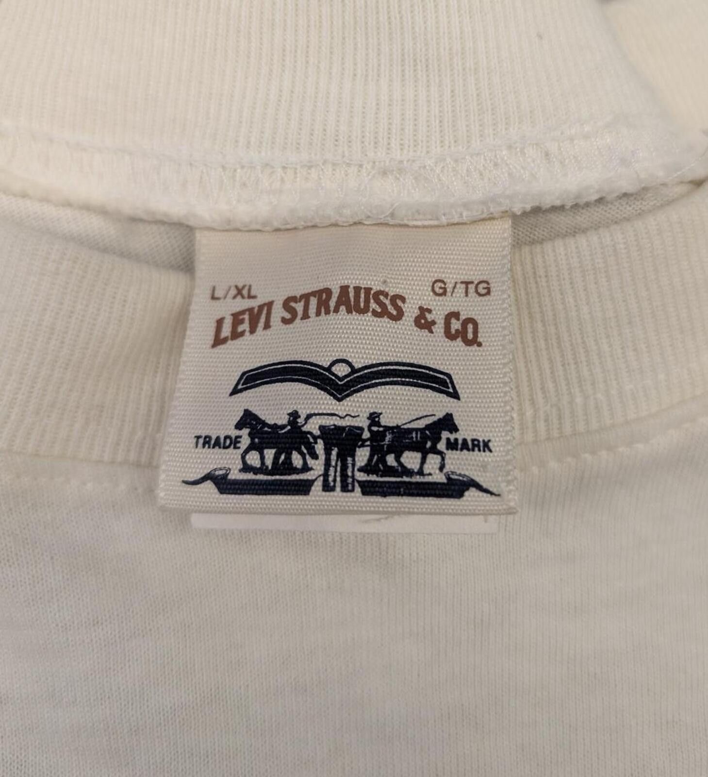 Levi's Rare Vintage 90s Levi's We Rule Jeans Promo T-shirt Size US XL / EU 56 / 4 - 3 Thumbnail