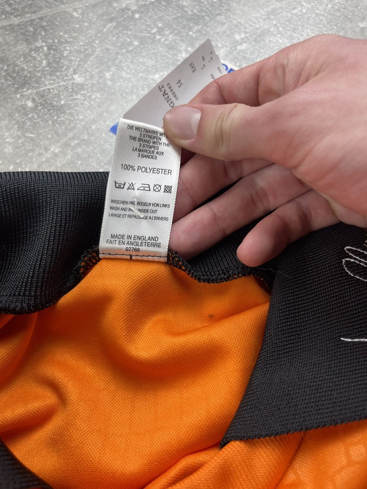Adidas × Vintage Vintage Adidas Jens Lehmann Goalkeeper Jersey 1 Orange Black Size US L / EU 52-54 / 3 - 10 Thumbnail