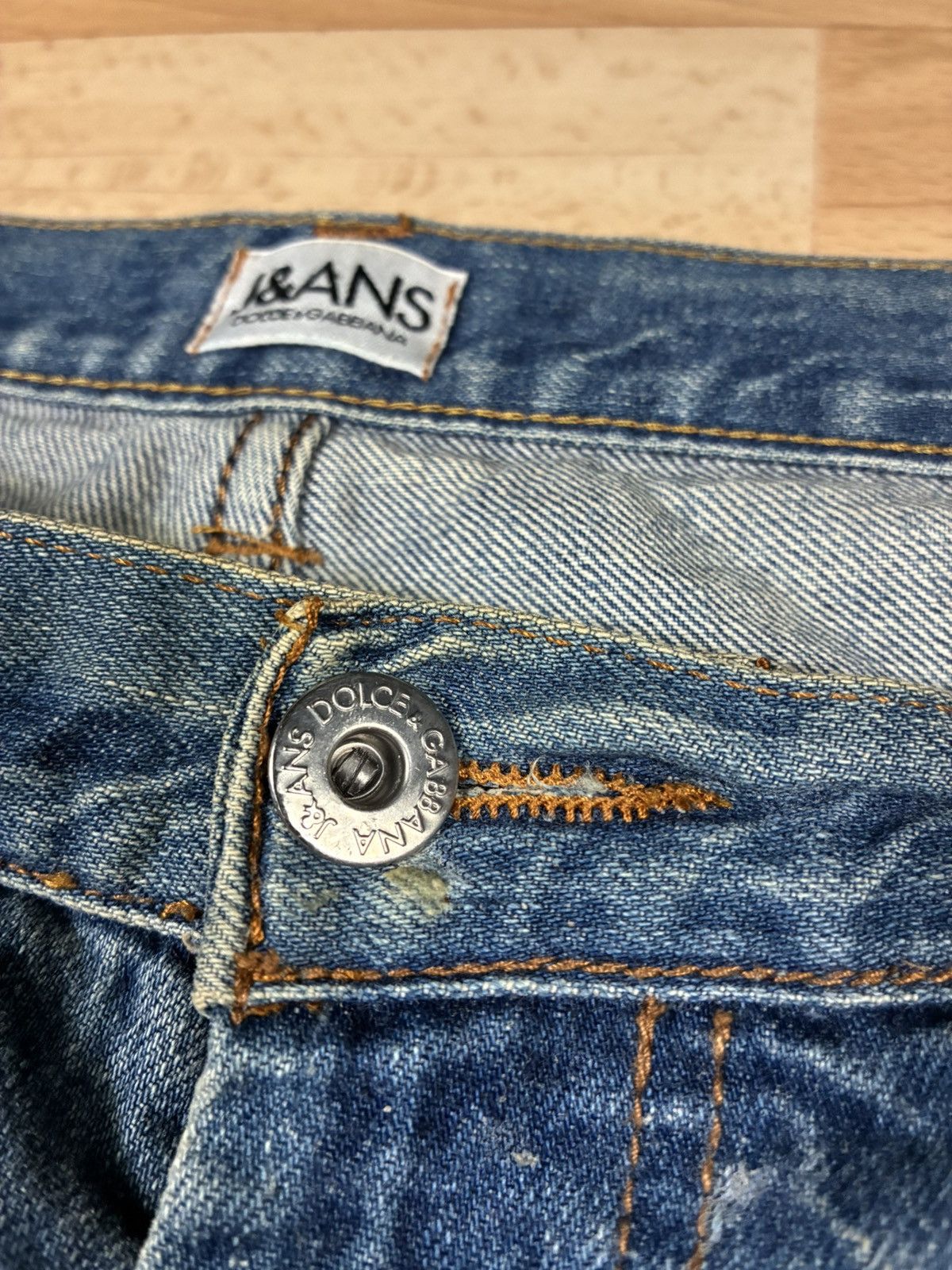 Dolce & Gabbana Mens Vintage Dolce Gabanna Baggy Jeans Size L Size US 35 - 5 Thumbnail