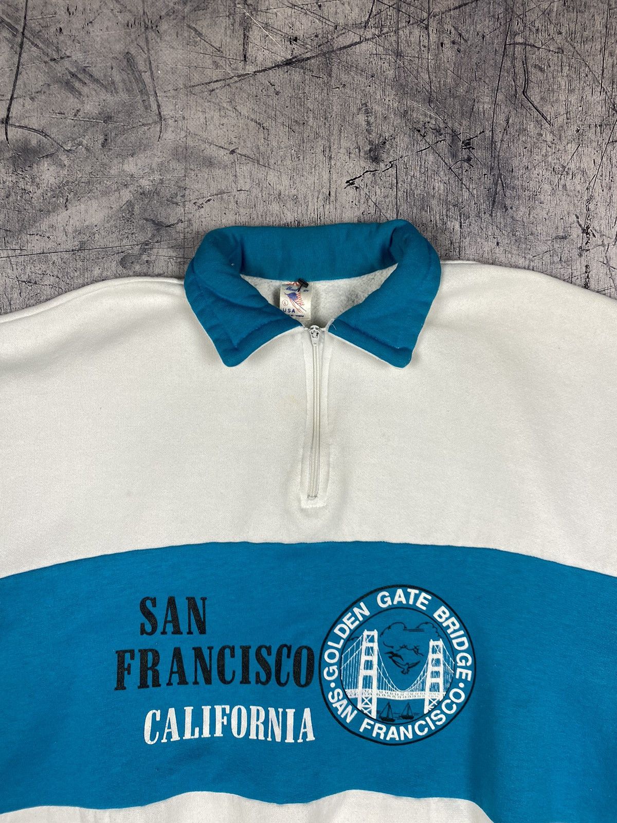 Vintage Vintage 90s San Francisco Golden Gate Bridge Sweatshirt Size US L / EU 52-54 / 3 - 5 Thumbnail