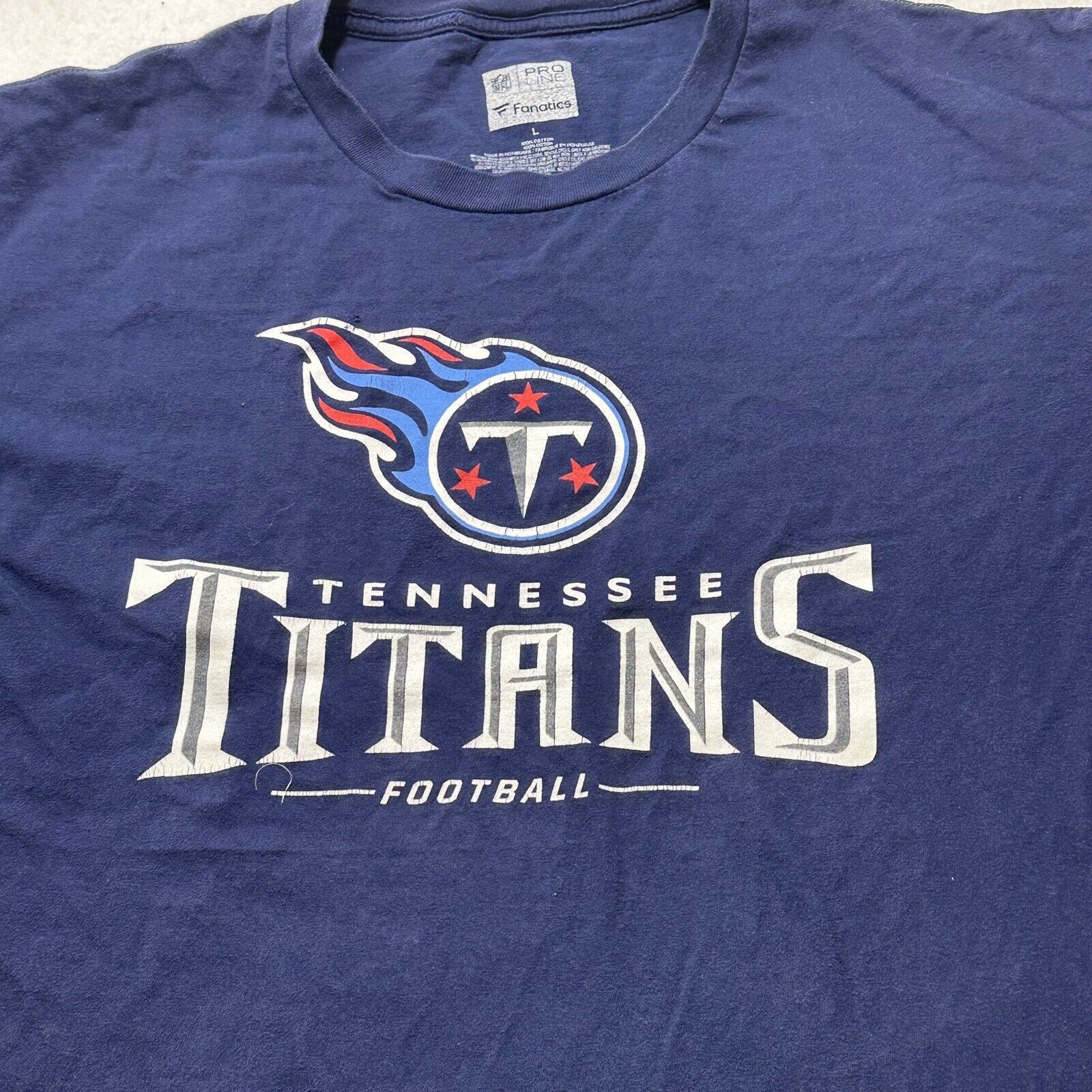 NFL NFL Tennessee Titans Men's Large Navy Blue Graphic T Shirt Size US L / EU 52-54 / 3 - 2 Thumbnail