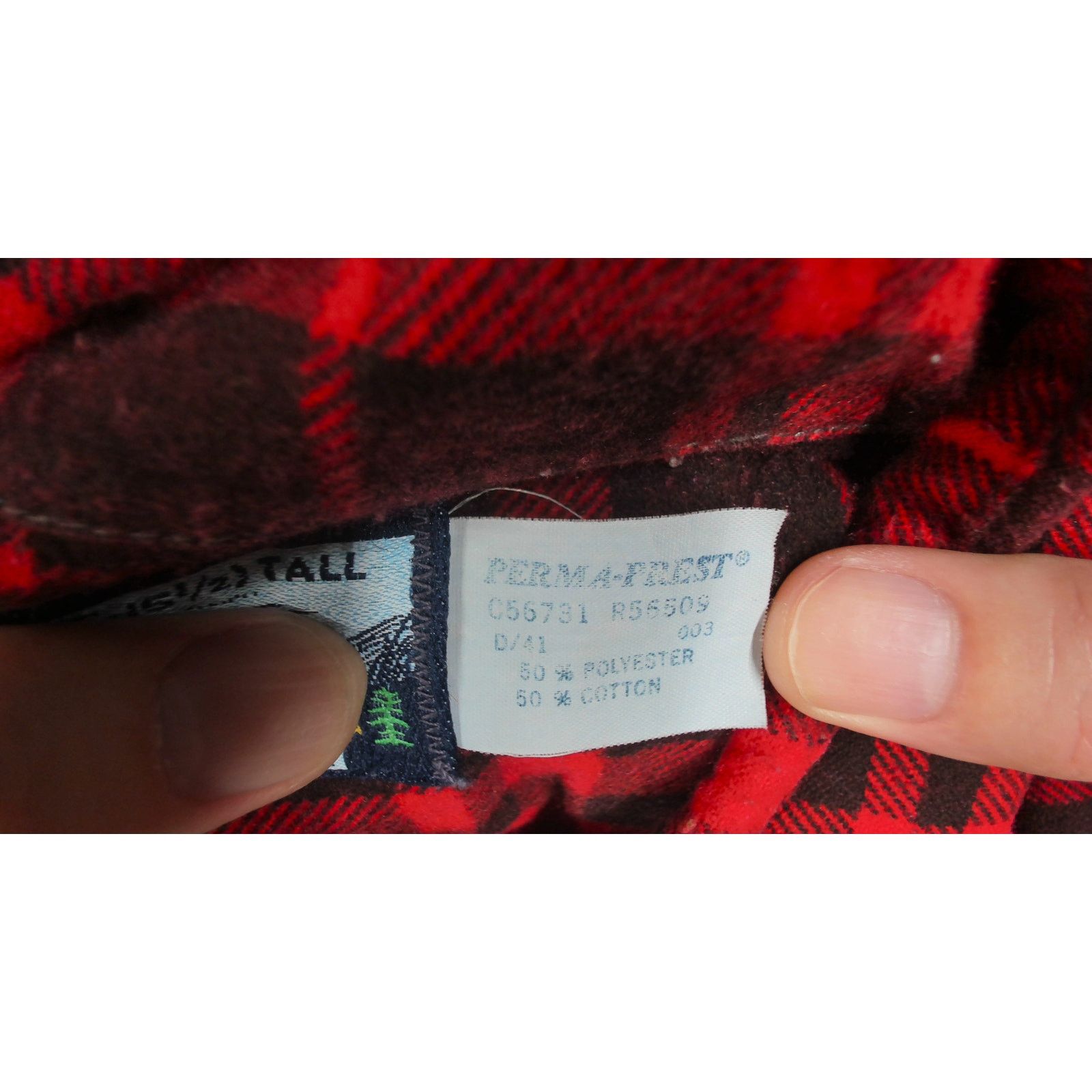 Fieldmaster Sears Vintage 80s Fieldmaster Boxy Red Plaid Flannel Shacket Size US M / EU 48-50 / 2 - 8 Thumbnail