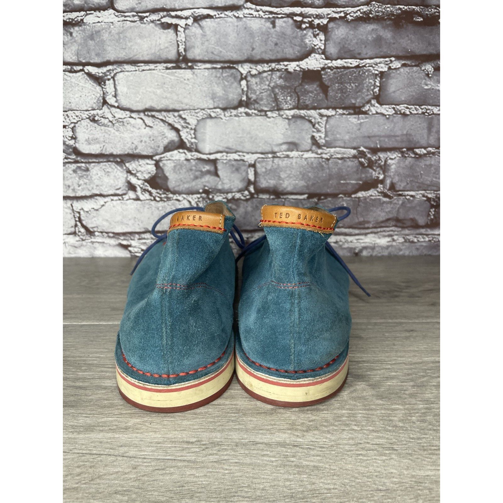 Ted Baker Ted Baker London Blue Suede Leather Lace Ankle Chukka Boots Size US 11 / EU 44 - 5 Thumbnail