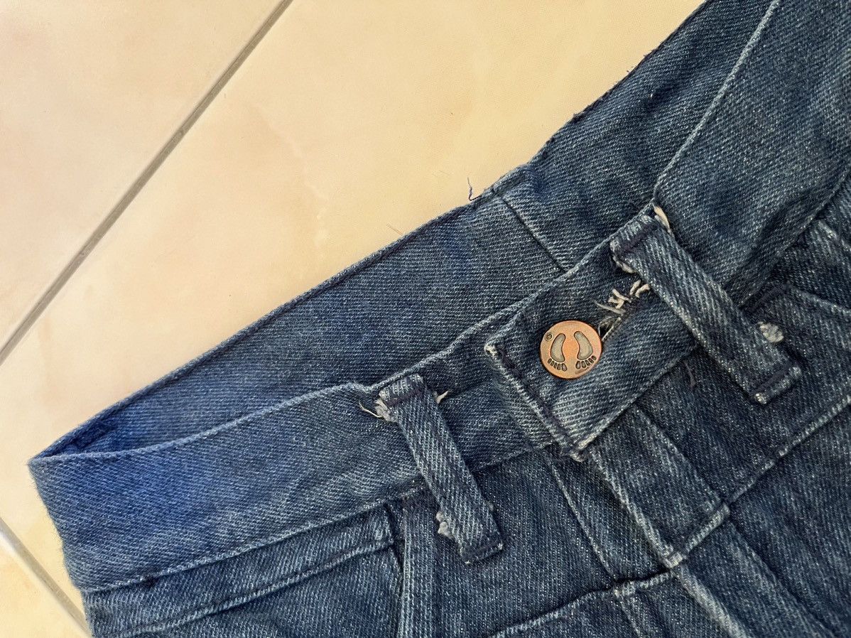 Hang Ten × Other × Vintage ❤️‍🔥SEND OFFER❤️‍🔥 1970s HANG TEN PATCHWORK WINDOWPANE DENIM FLARE Size 27" / US 4 / IT 40 - 4 Thumbnail