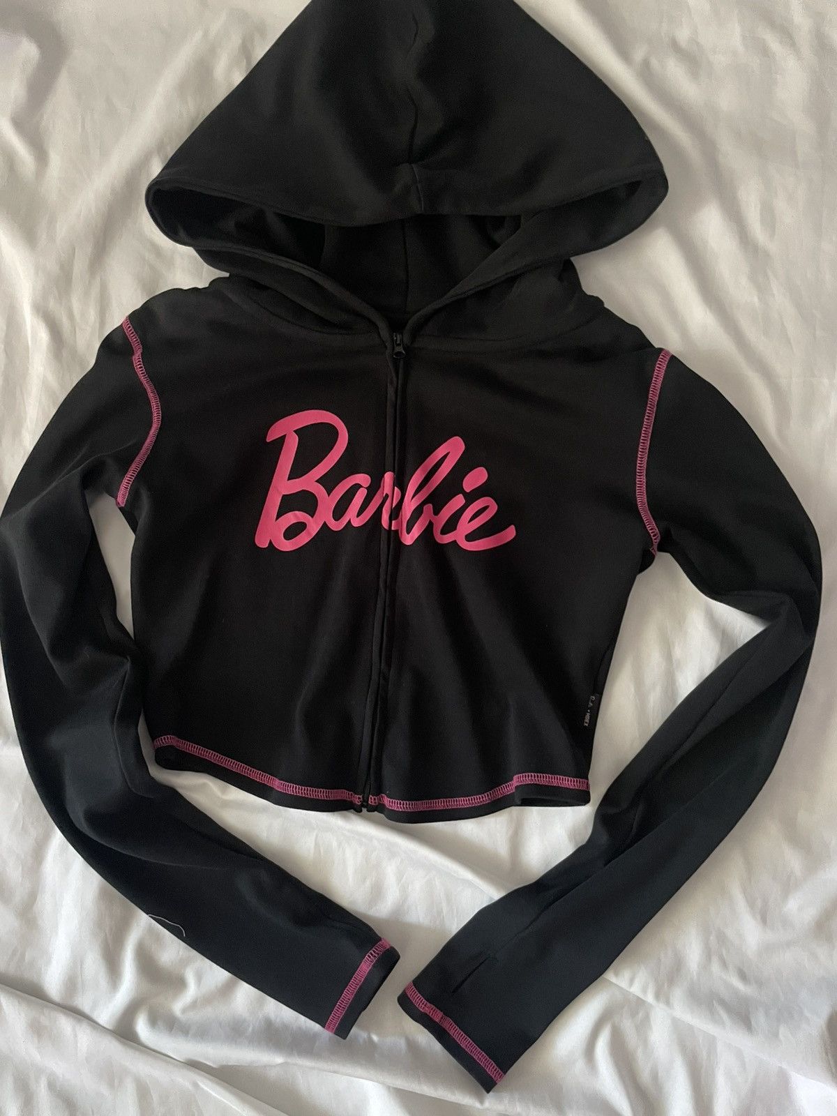 Other hdex Barbie Cropped Hoodie Bootcut Pants Sweat Suit Set-Up Size 25" / US 0 / IT 36 - 7 Thumbnail