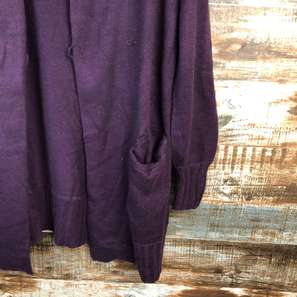 Homespun Knitwear Japan vintage Purple Cardigan Knitwear #A1581 Size US L / EU 52-54 / 3 - 8 Thumbnail