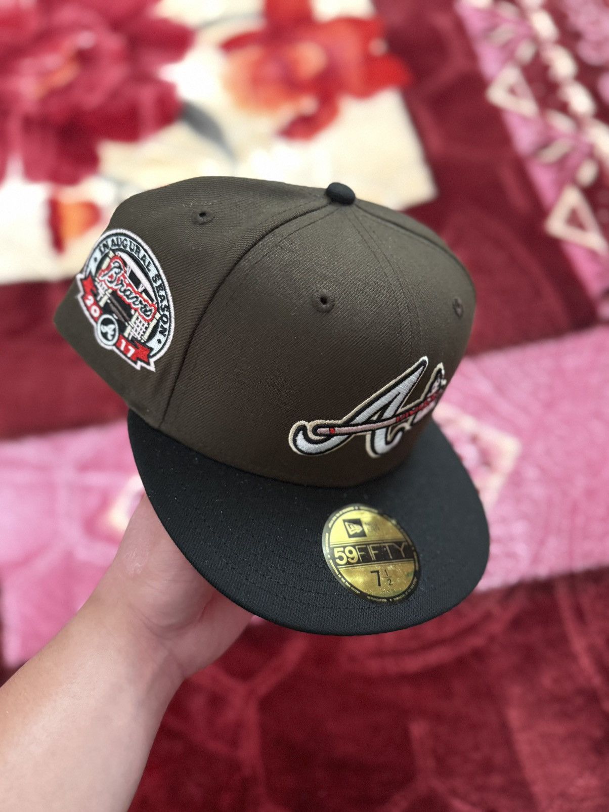 New Era Mag Park Atlanta Braves Pink Mocha 2.0 2017 Inaugural 7 1/2 Size ONE SIZE - 1 Thumbnail