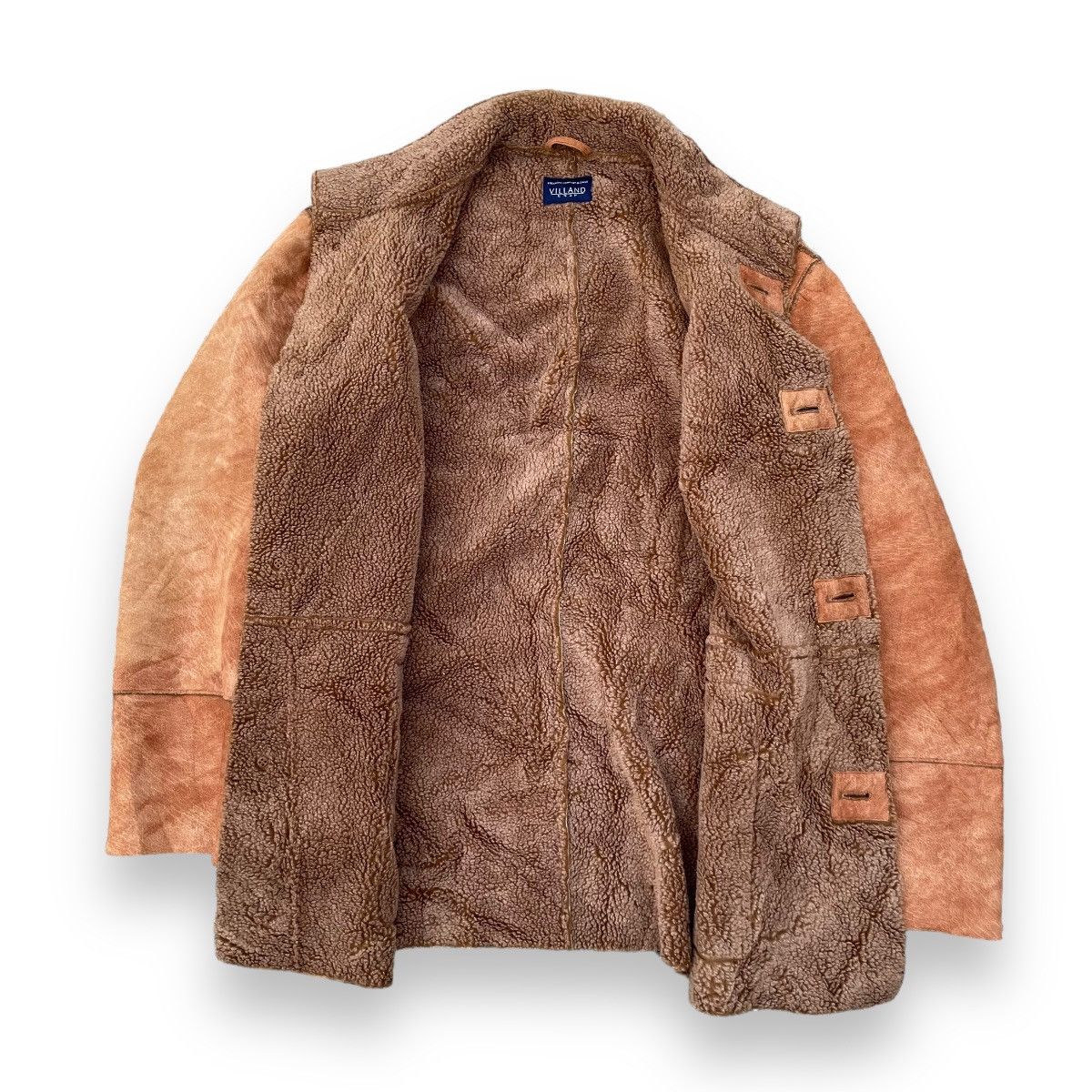If Six Was Nine × Le Grande Bleu (L.G.B.) 🇯🇵 VINTAGE VILLAND SHEEPSKIN BUTTON UP FUR JACKET Size US L / EU 52-54 / 3 - 3 Thumbnail
