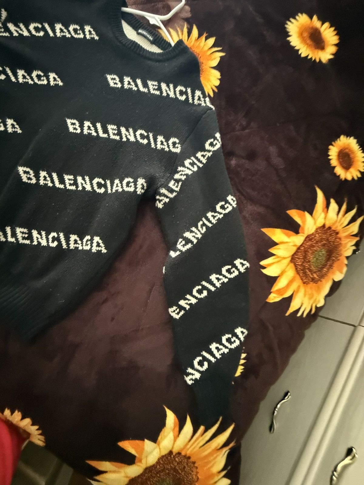 Balenciaga Balenciaga Allover logo sweater Size US M / EU 48-50 / 2 - 2 Thumbnail