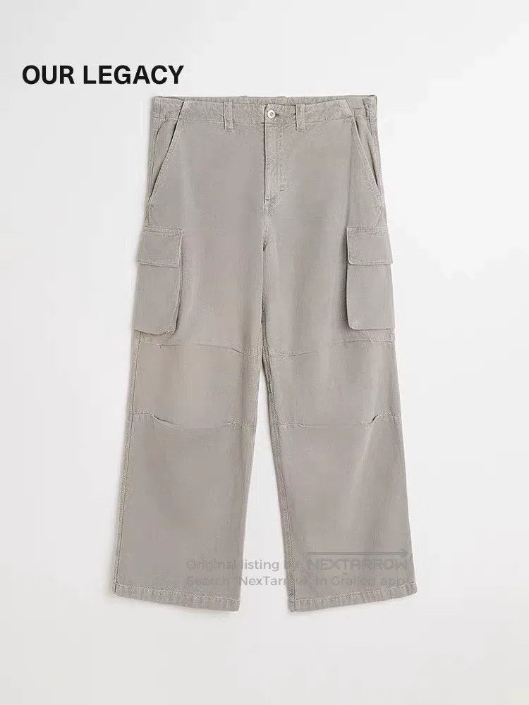 Our Legacy Our Legacy Gravel color wide-leg workwear trousers Size US 32 / EU 48 - 1 Thumbnail