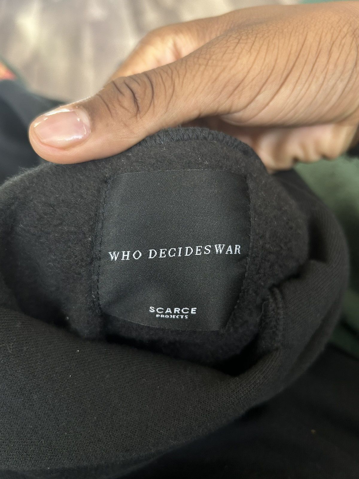Who Decides War Who decides war hoodie black Size US M / EU 48-50 / 2 - 3 Thumbnail