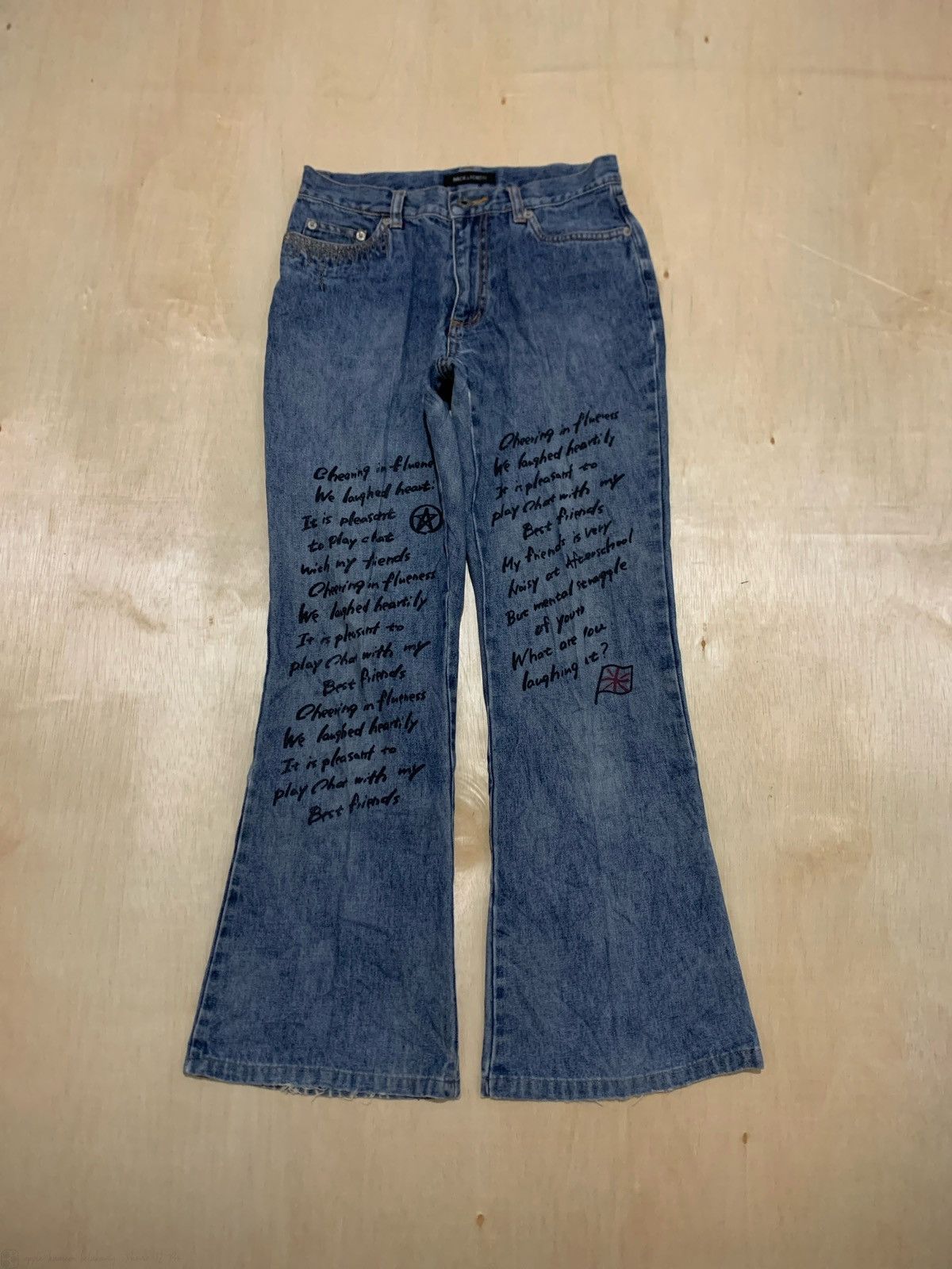 Hysteric Glamour × If Six Was Nine × Japanese Brand Vintage Flare Jeans Back&Forth Bootcut Size US 27 - 1 Thumbnail