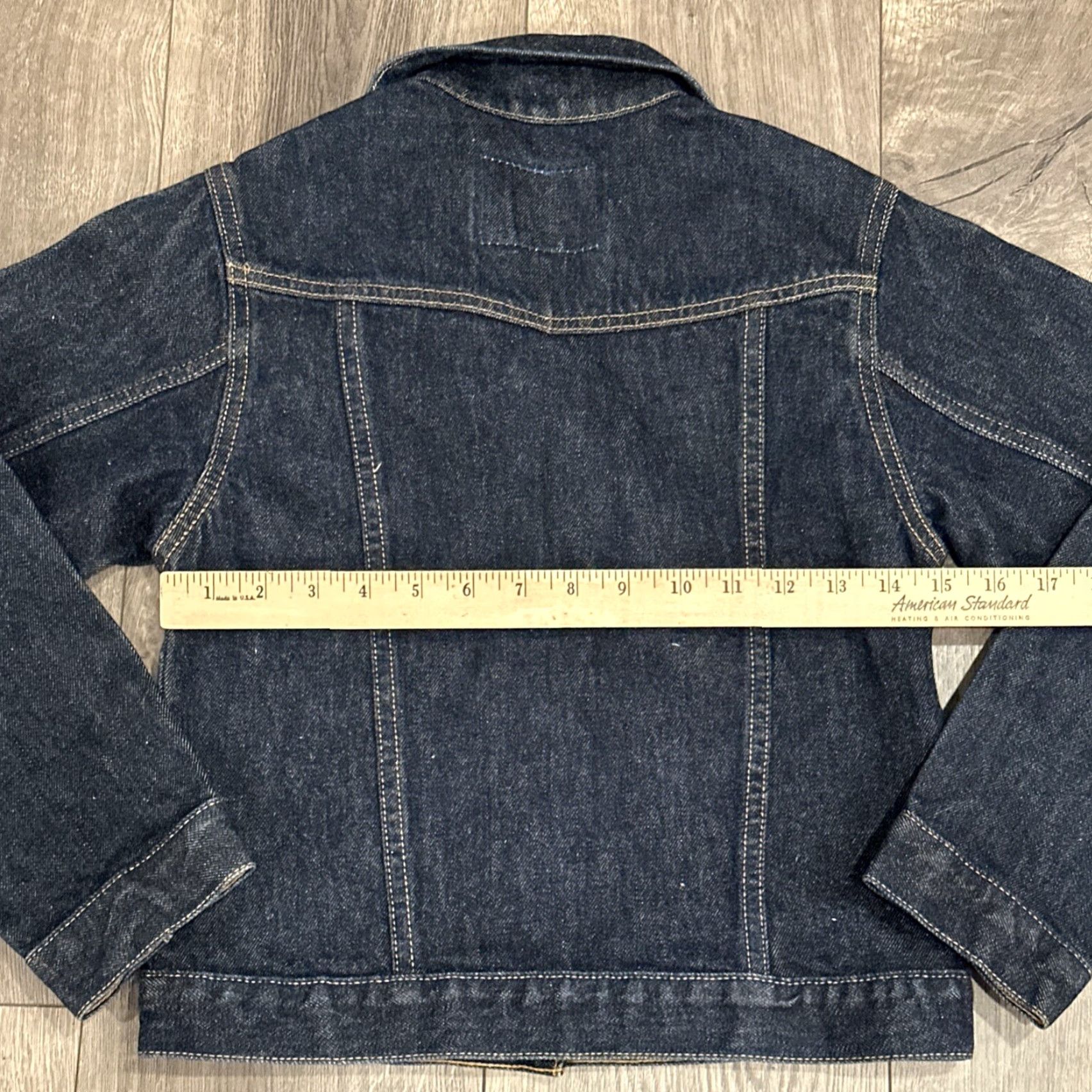 Levi's VINTAGE Levi's Trucker Denim Jacket Medium Blue Dark Wash Biker Womens 90s Size M / US 6-8 / IT 42-44 - 6 Thumbnail