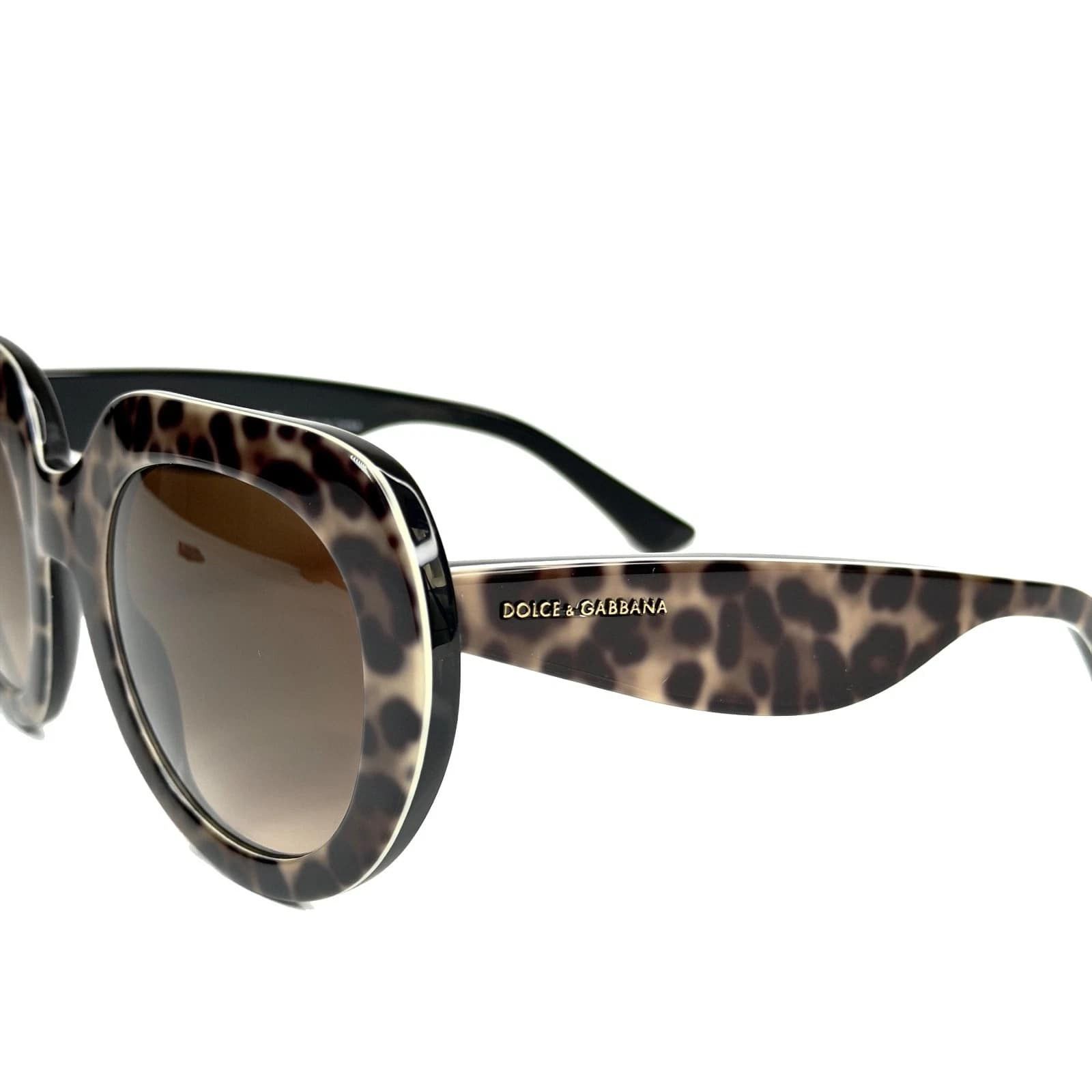 Dolce & Gabbana Dolce & Gabbana DG4191P 4191 Leopard Brown Sunglasses Size ONE SIZE - 5 Thumbnail