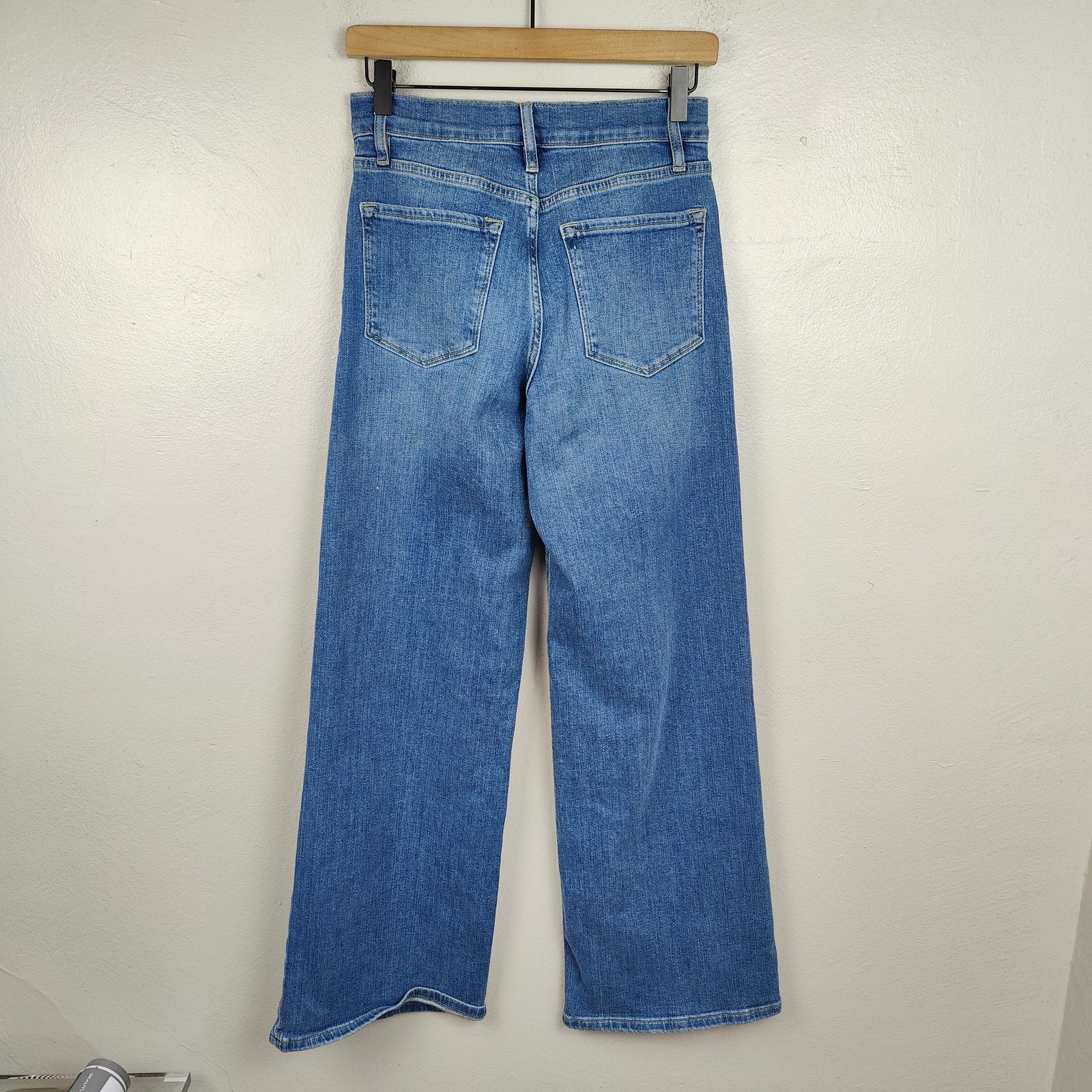 Frame Frame Le Slim Palazzo Jeans Womens 27 Drizzle Medium Wash Size 27" / US 4 / IT 40 - 7 Thumbnail