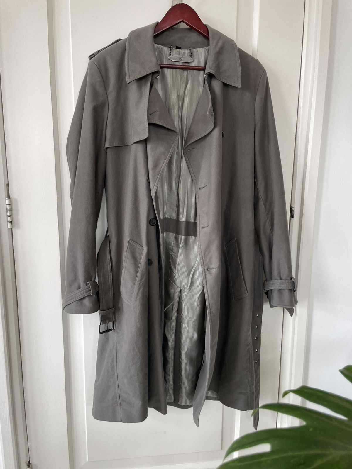 MCQ MCQ - Matte Grey Trenchcoat Size US M / EU 48-50 / 2 - 8 Thumbnail