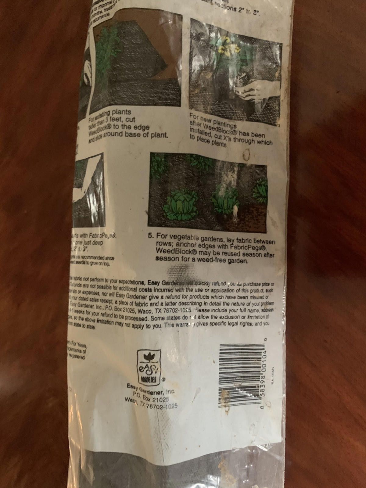 Other 3' X 50' (150 sqr ft) WeedBlock Garden Fabric Size ONE SIZE - 6 Thumbnail