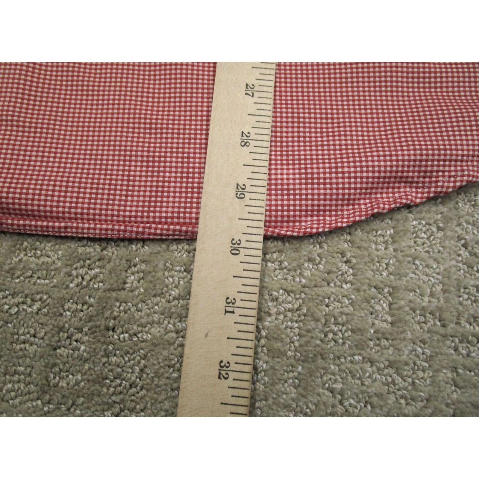 Mizzen+Main Mizzen+Main Shirt Mens XL Red Gingham Dress Long Sleeve Slim Fit American Made Button-Down Shirt Size 46R - 7 Thumbnail
