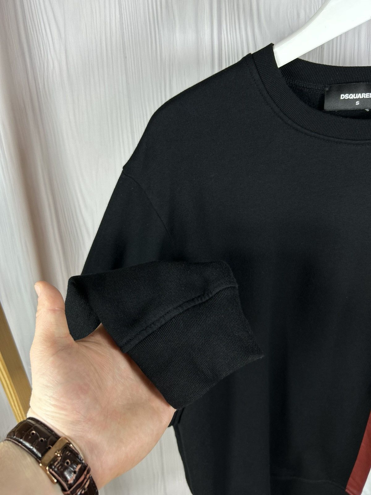 Dsquared2 DSQ2 Dsquared2 Big Logo Sweatshirt Size S Black Made Italy Size US S / EU 44-46 / 1 - 5 Thumbnail