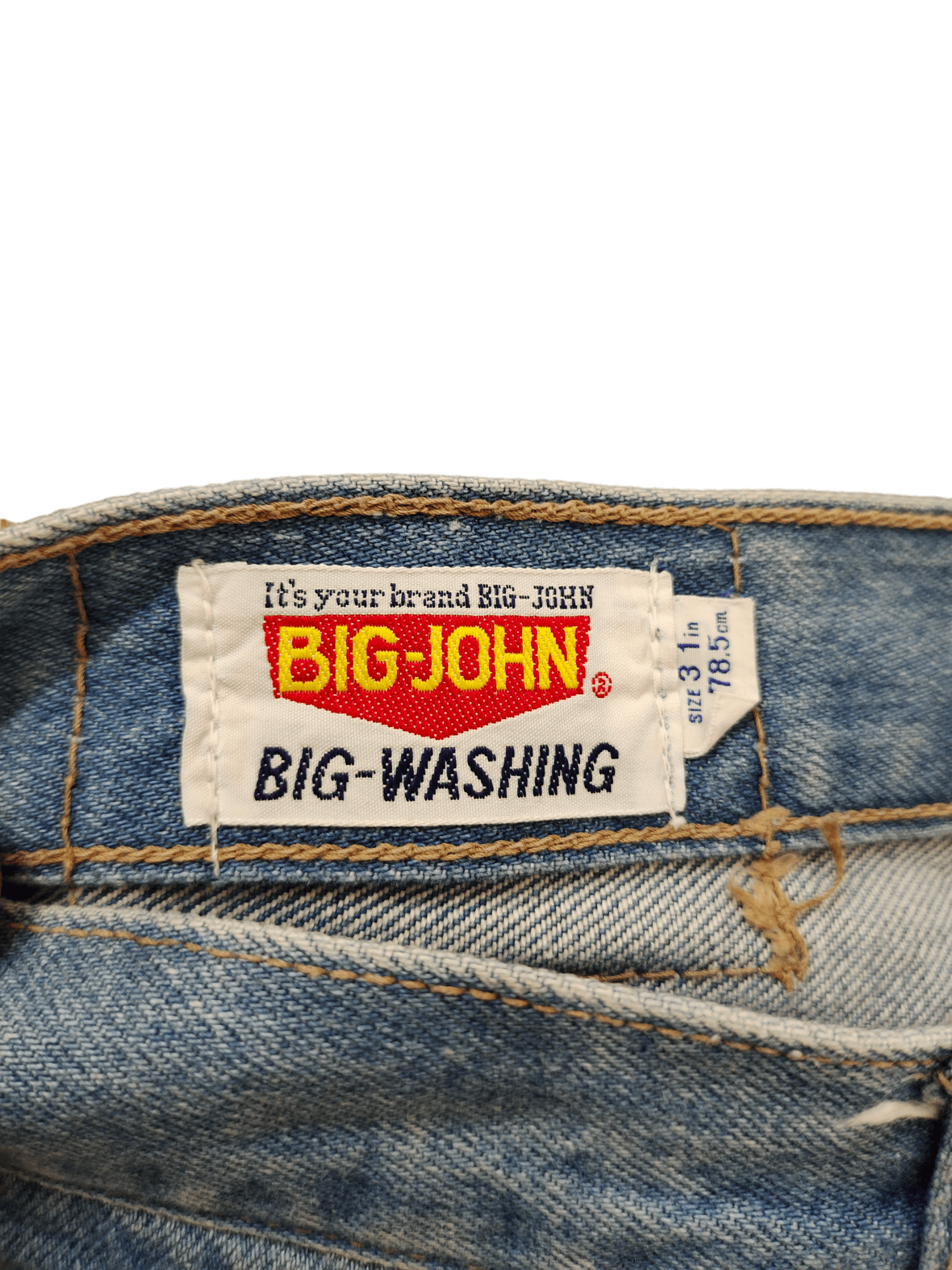 Le Grande Bleu (L.G.B.) Flare Jeans Big John Big-Washing Denim Bootcut 1990s Size US 30 / EU 46 - 18 Thumbnail