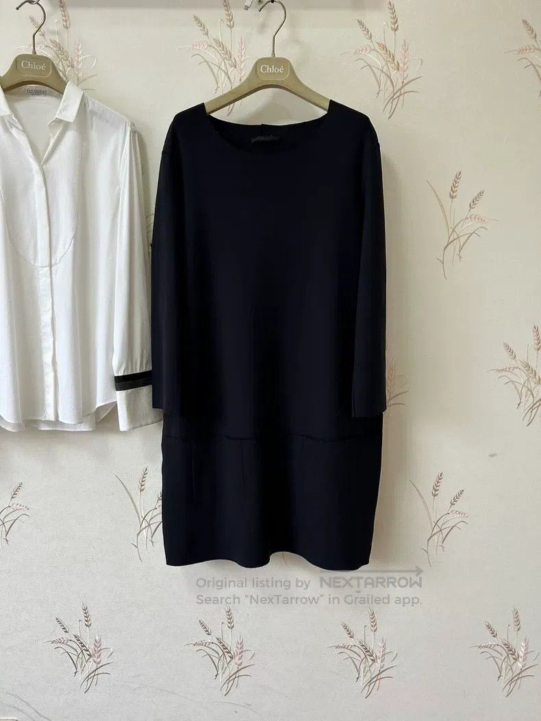 The Row The row Black minimalist dress Size M / US 6-8 / IT 42-44 - 2 Thumbnail