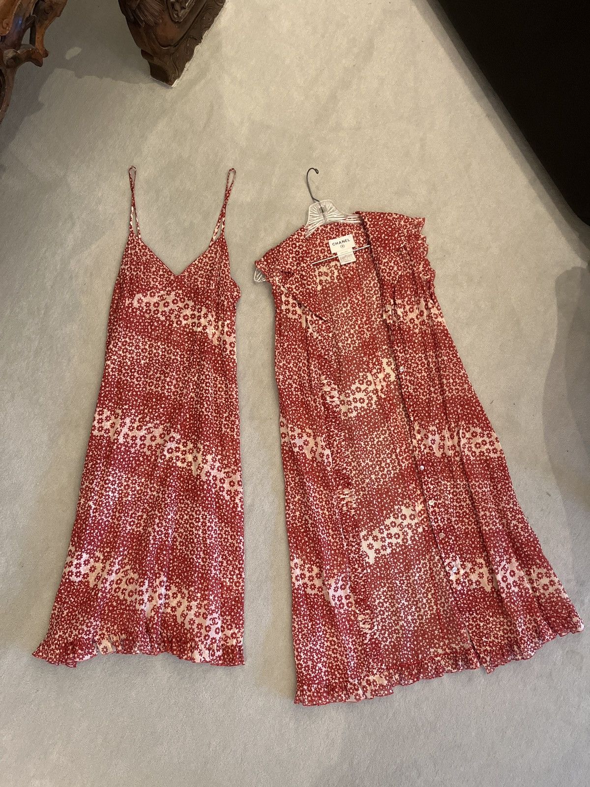 Vintage Chanel Flowy Midi Dress and Coverup