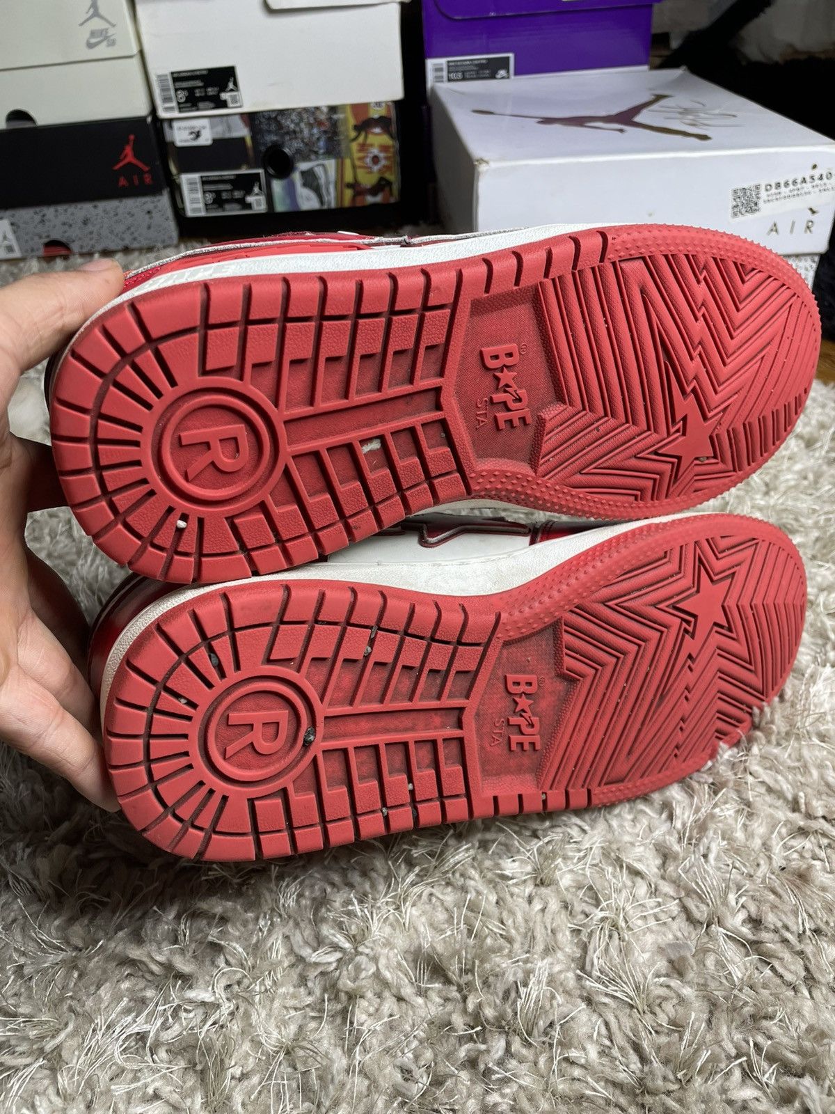 Bape Bape S8 Sta #1 M2 Red Size US 11 / EU 44 - 11 Thumbnail