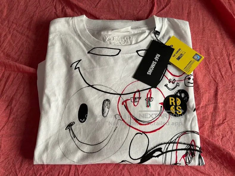 Raf Simons Raf simons Smiley Face Cooperative Short Sleeves Size US L / EU 52-54 / 3 - 5 Thumbnail