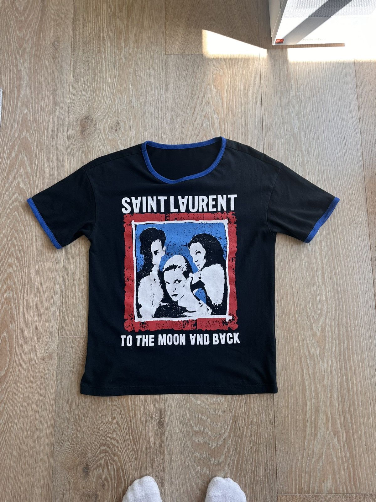 Saint Laurent Paris Saint Laurant To The Moon and Back Tee | Grailed