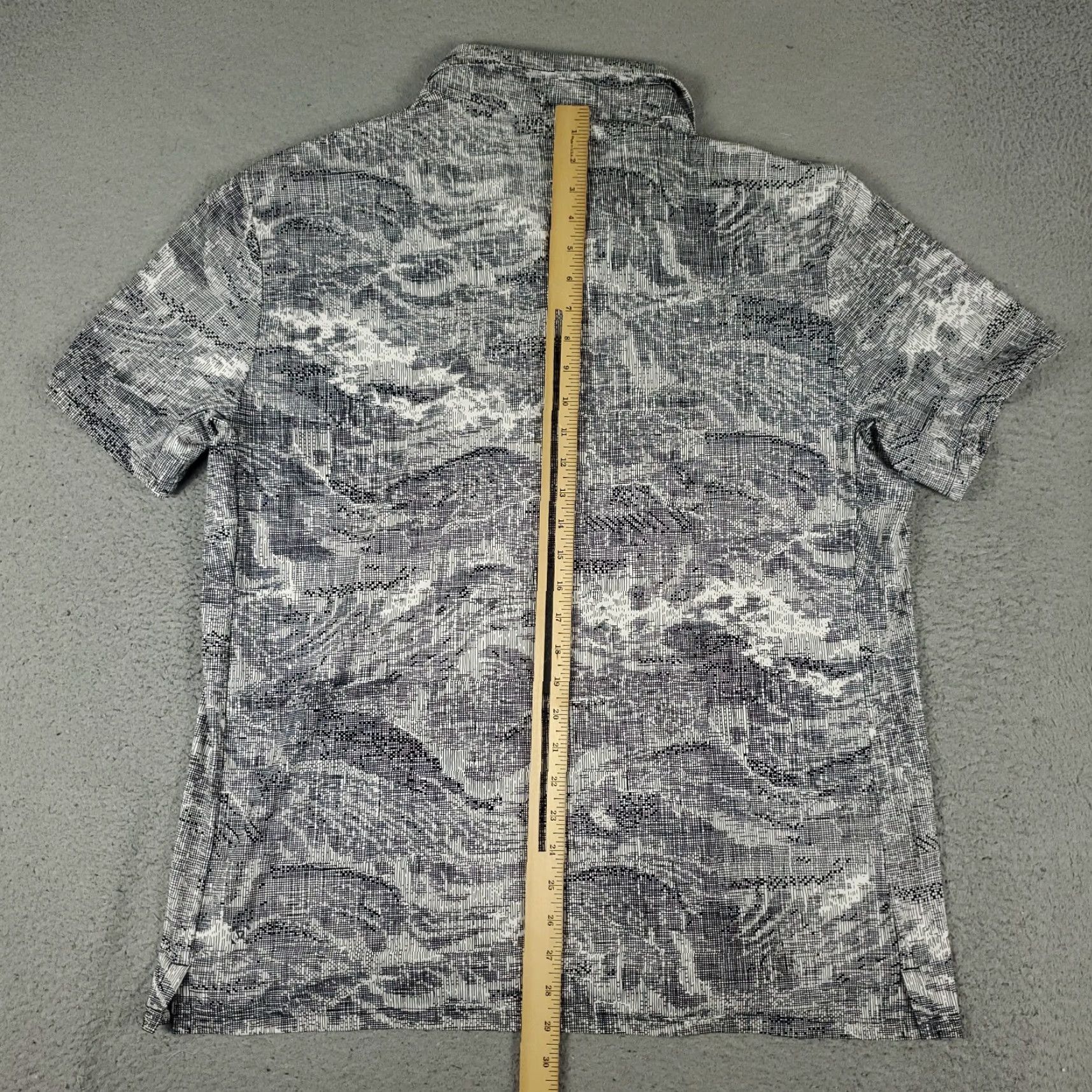 Lululemon Lululemon Polo Shirt Mens Medium Gray Abstract Stretch Johnny Collar Size US M / EU 48-50 / 2 - 5 Thumbnail