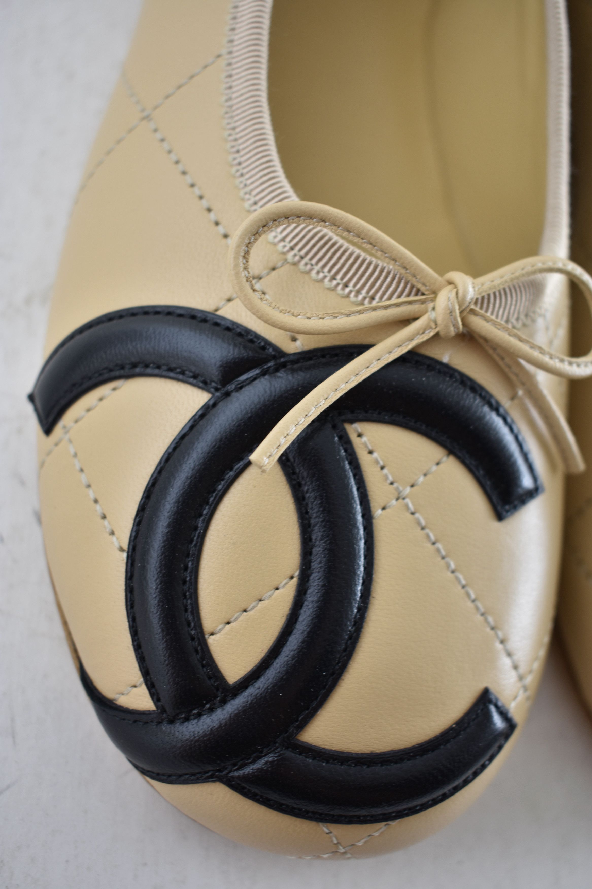 Chanel 26M Coco Beach Cambon Black CC Logo Ballet Ballerina Flat 41 Size US 11 / IT 41 - 17 Thumbnail