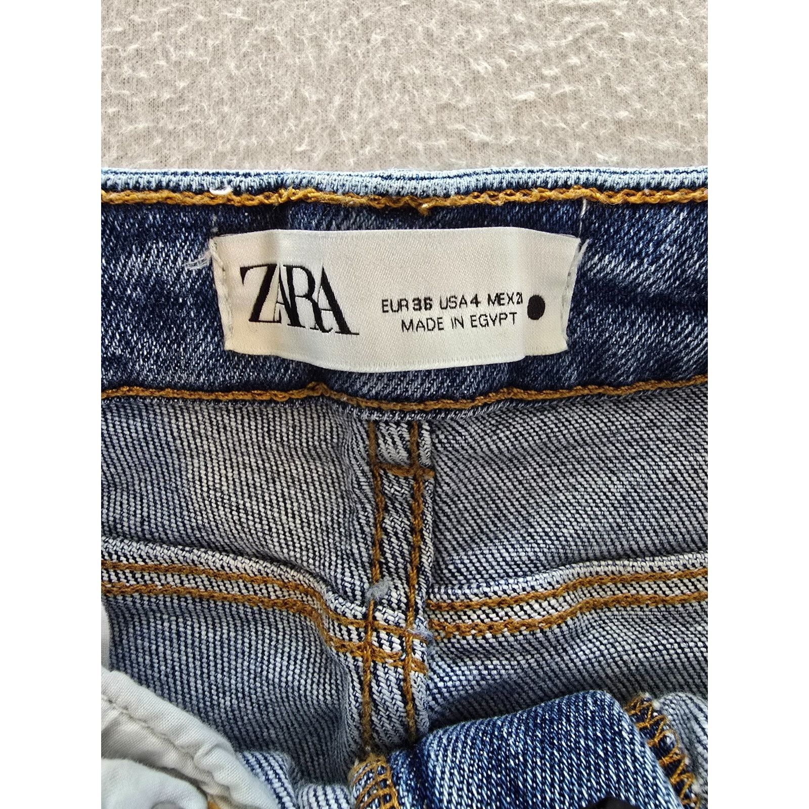 Zara Zara Jeans Womens Size 4 Stretch High Rise Skinny Blue Denim Size 27" / US 4 / IT 40 - 5 Thumbnail