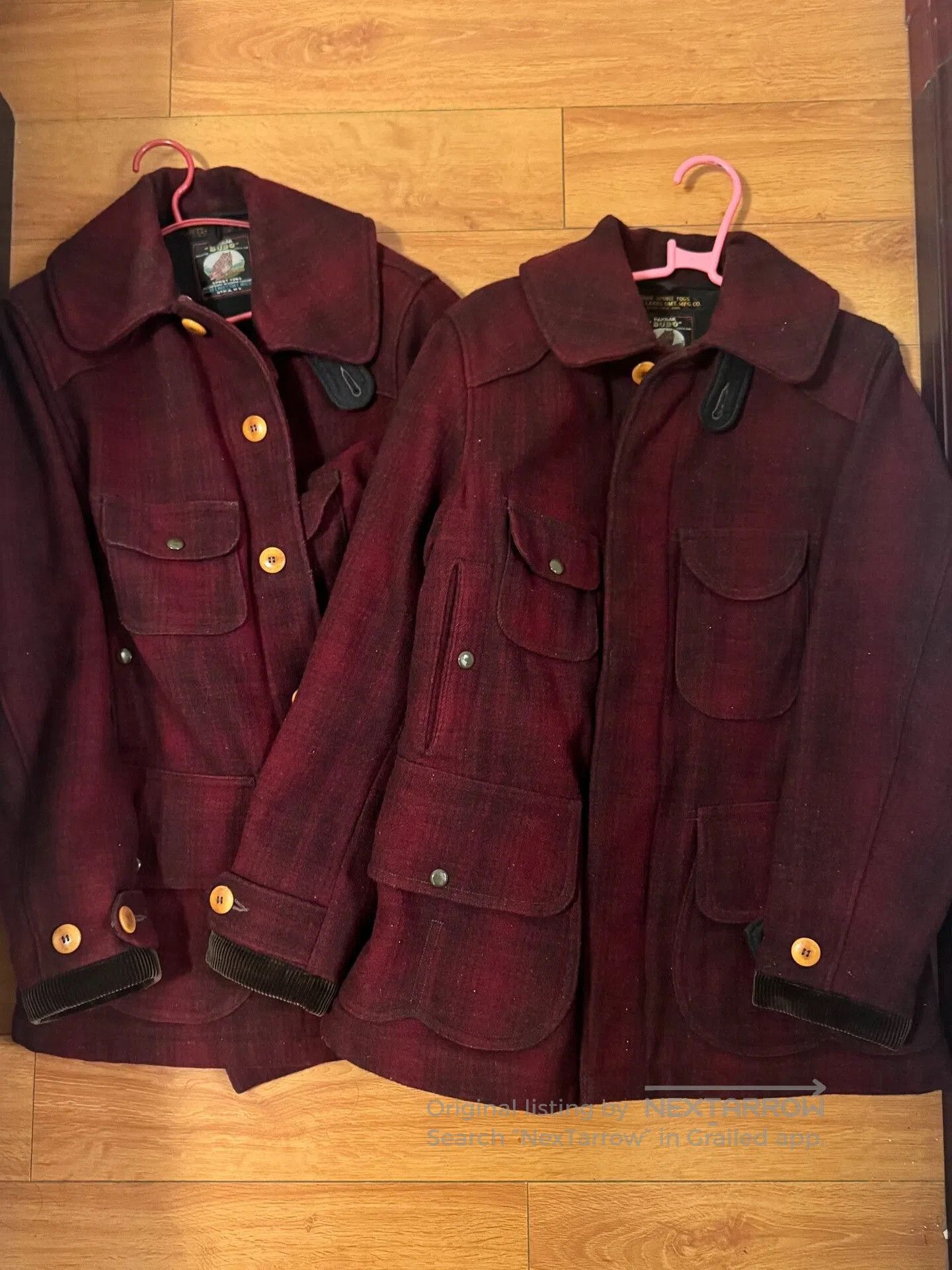 Freewheelers Heavy Wool Hunting Jacket in Burgundy. Size US M / EU 48-50 / 2 - 1 Thumbnail