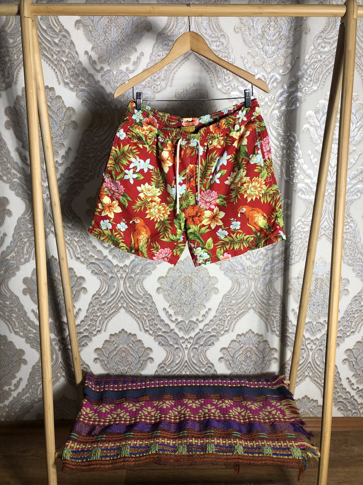 Polo Ralph Lauren × Vintage VERY RARE POLO RALPH LAUREN FLOWERS DESIGNER SHORTS CASUAL Size US 34 / EU 50 - 1 Thumbnail