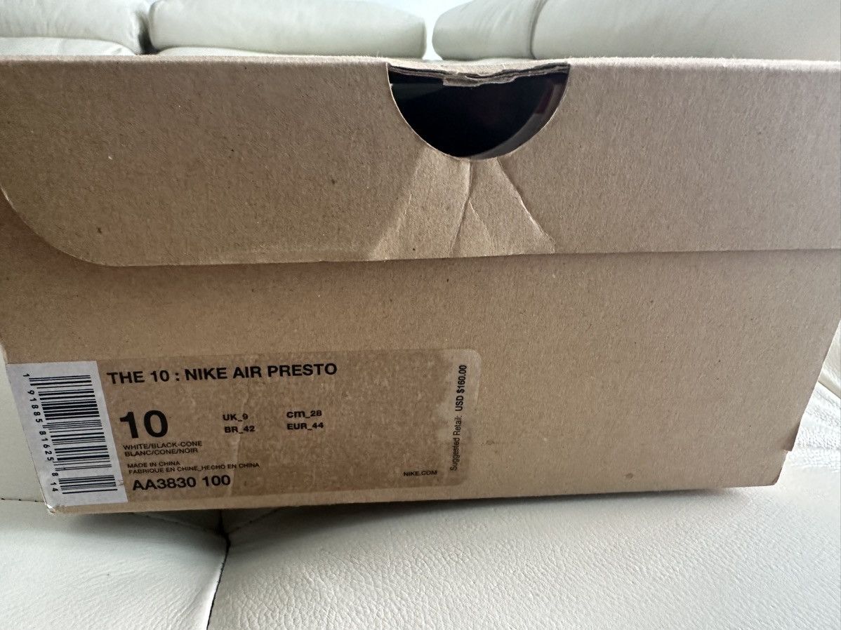 Nike Nike x Off-White Presto The Ten White Size US 10 / EU 43 - 1 Thumbnail