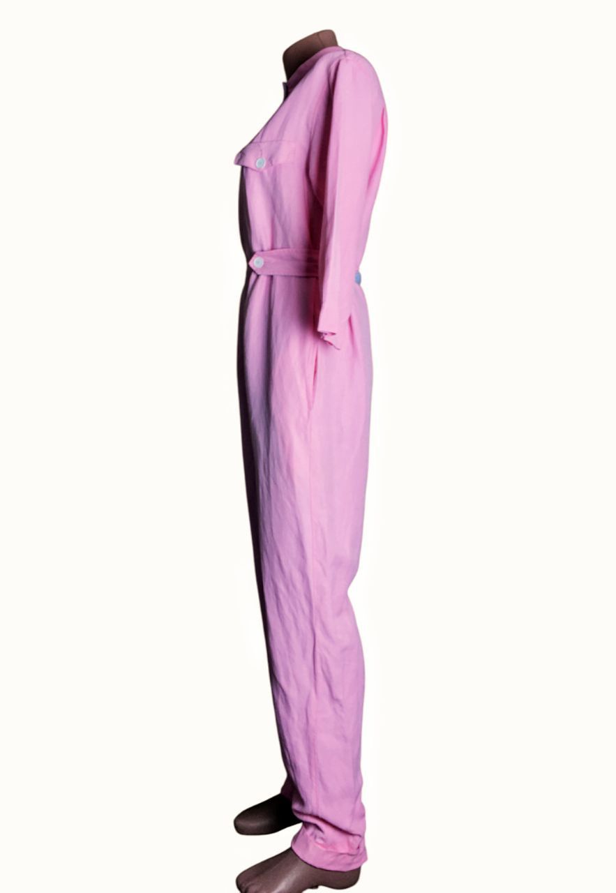 Sandro Sandro Straight-leg Twill Jumpsuit Pink Size EU 36 Size 27" / US 4 / IT 40 - 3 Thumbnail