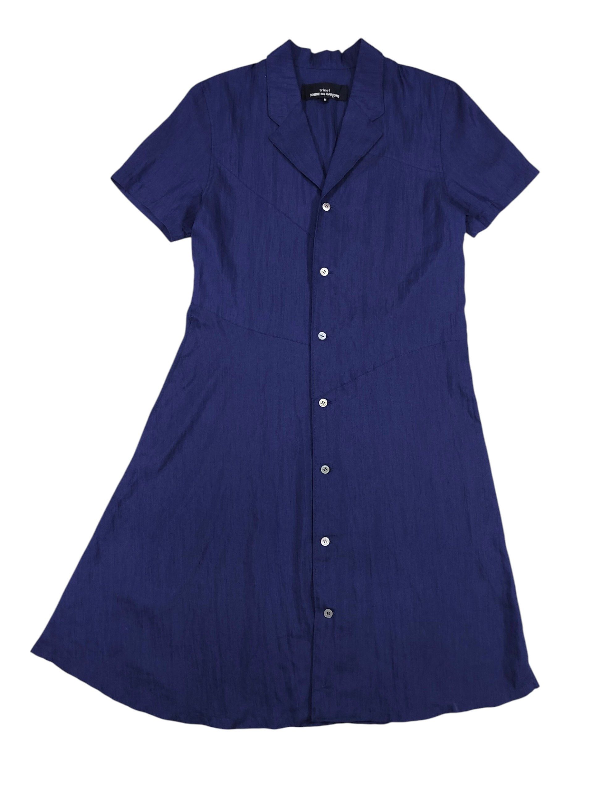 Tricot Comme des Garcons AD1992 Tricot CDG🔥Minimalist Asymmetric Panel Shirt Dress Size M / US 6-8 / IT 42-44 - 1 Thumbnail