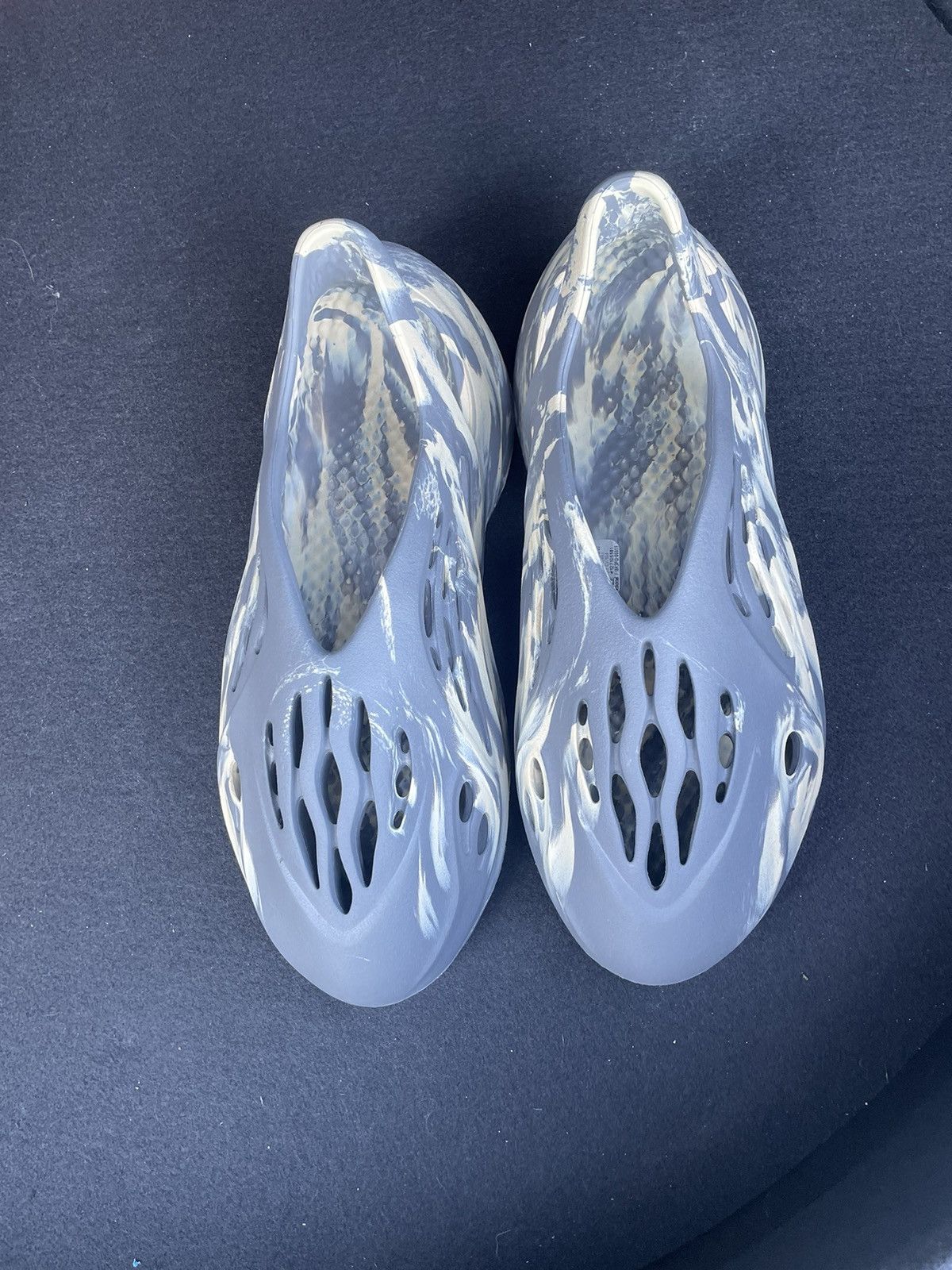 image of Adidas x Kanye West Yeezy Foam Runners Mxt Moon Gray Shoes in Grey, Men's (Size 12)