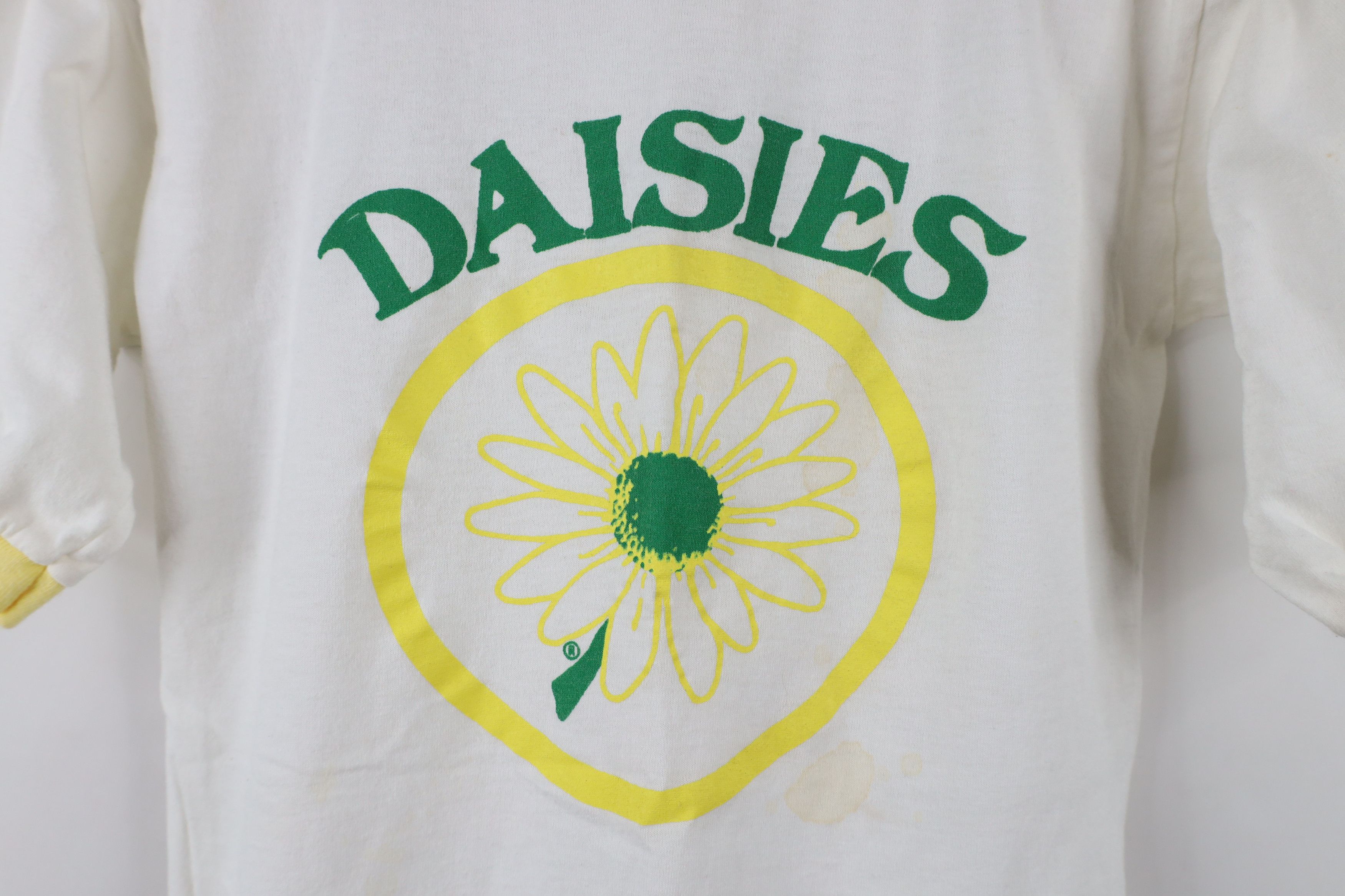 Vintage Vintage 70s 80s Streetwear Daisies Flower Ringer T-Shirt USA Size S / US 4 / IT 40 - 4 Thumbnail