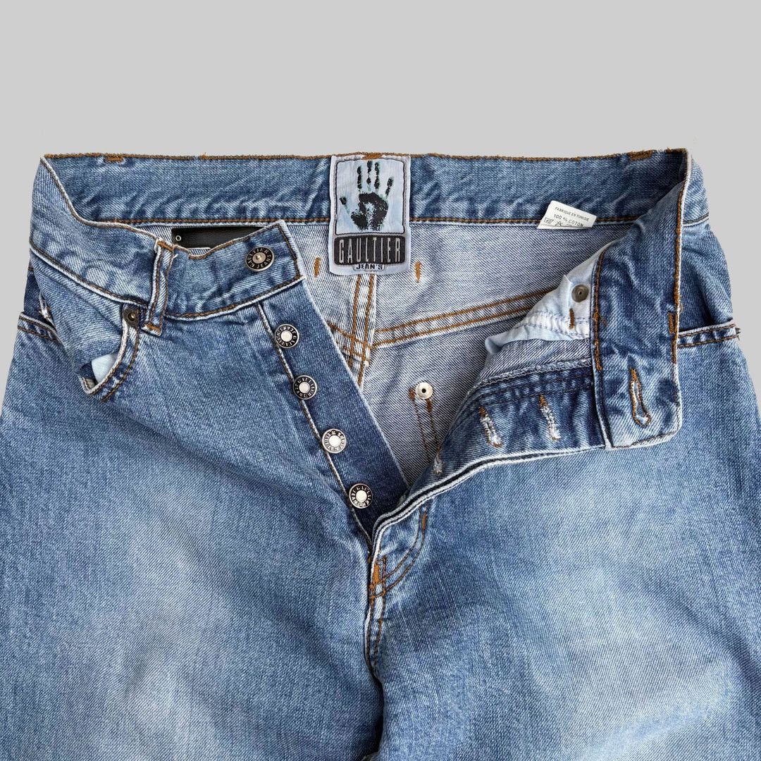 Jean Paul Gaultier Jean-Paul Gaultier Jean’s 1990 90s Vintage W28 Denim Jeans Size 28" / US 6 / IT 42 - 3 Thumbnail